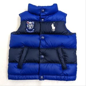 Ralph Lauren Baby Boy Down Crest Puffer Vest- Size 12 Mnths
